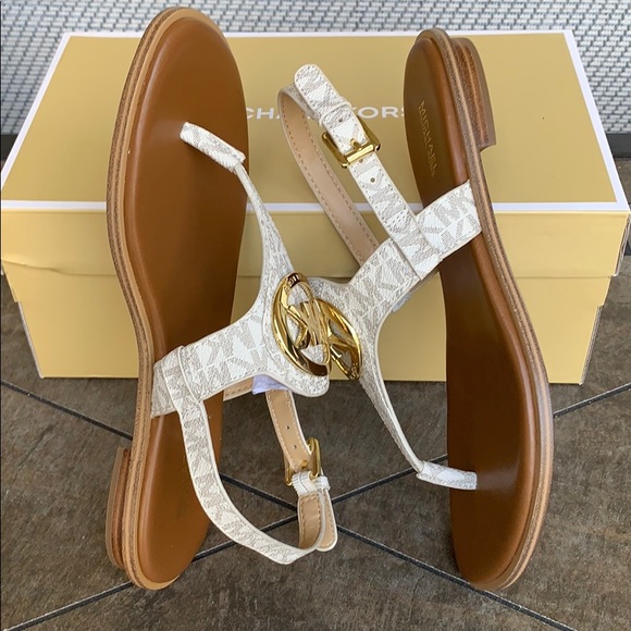 MICHAEL KORS AUBREY CHARM THONG MINI MO LOGO PVC - Picture 8 of 16